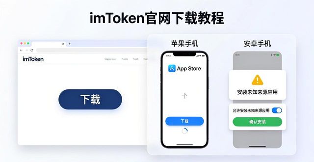 官网下载新版imToken，三步搞定
